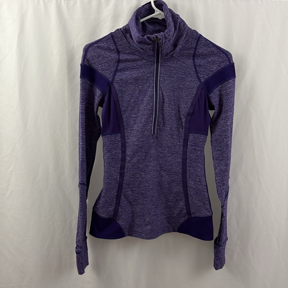 Lululemon Cold Hands Warm Heart Half Zip Pullover Size 4 Purple - Picture 2 of 12